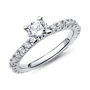 Forlovelsesring i Sølv m. zirkonia