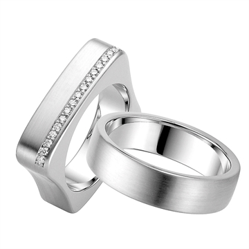 Vielsesringe i platin