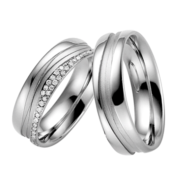 Vielsesringe i Hvidguld