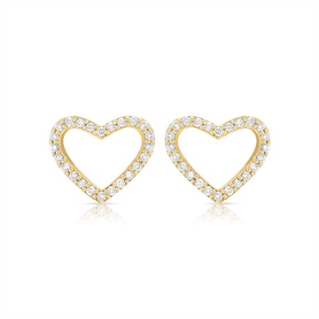 Ørestikker i Guld med diamanter