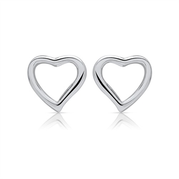 Ørestikker i Sølv med hjerter