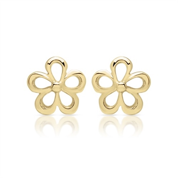 Forgyldte ørestikker i Sølv