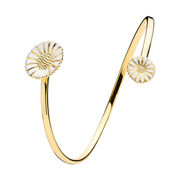 Forgyldt Marguerit armring