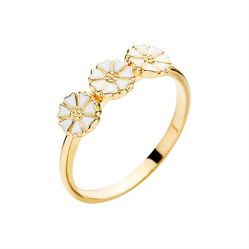 Forgyldt Marguerit ring