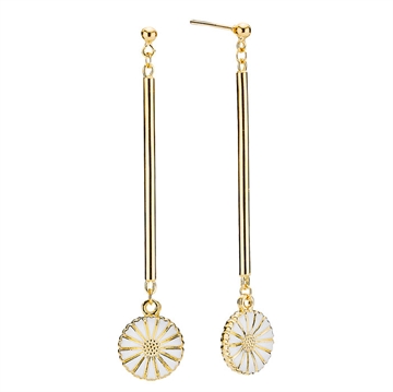Forgyldte Marguerit ørehænger