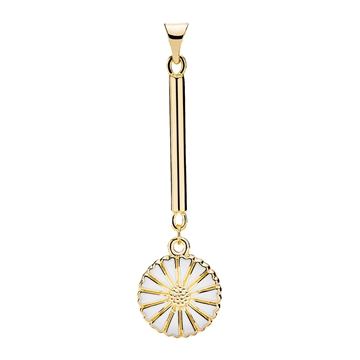 Forgyldt Marguerit vedhæng