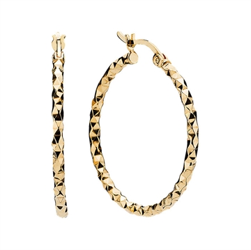 Forgyldte creoler - 29 mm