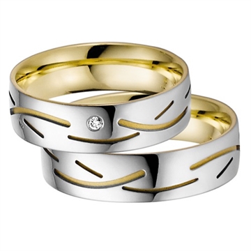 Vielsesringe i palladium og guld