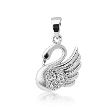 Vedhæng i Sølv m. svane