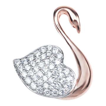 Vedhæng i Sølv med svane