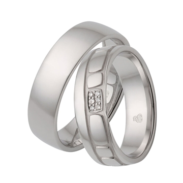 Vielsesringe i Hvidguld