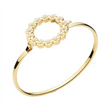 Forgyldt Marguerit armring