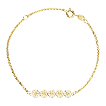 Marguerit armbånd forgyldt