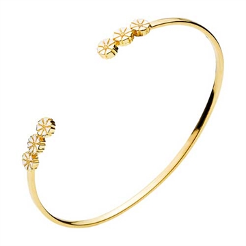 Forgyldt Marguerit armring