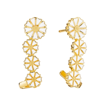 Forgyldt Marguerit ørehænger 