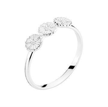 Marguerit ring i Sølv 