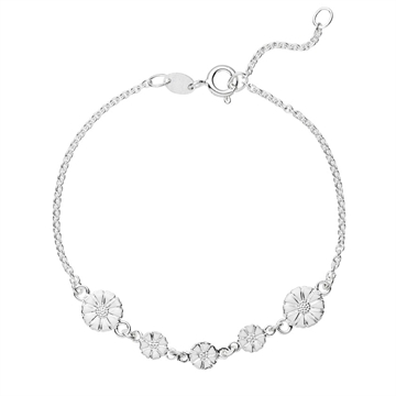 Marguerit aembånd i Sølv