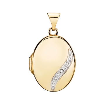 Medaljon i 14 karat Guld