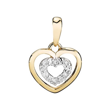Vedhæng i 14 kt. Guld med hjerte