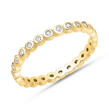 Ring i forgyldt sølv 