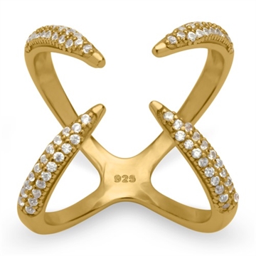 Forgyldt ring i Sølv