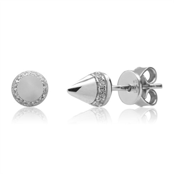 Ørestikker i Sølv m. zirkonia