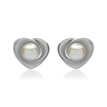 Ørestikker i Sølv med perler