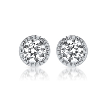 Ørestikker i sølv m. zirkonia