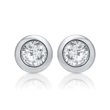 Runde ørestikker i Sølv