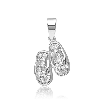 Vedhæng i sølv m. sko