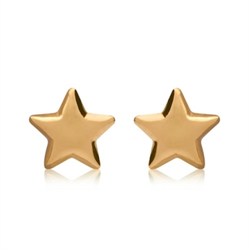 Ørestikker i 9 kt. Guld m. stjerner
