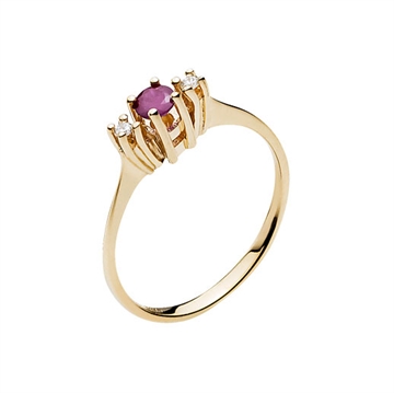 Ring i Guld med diamanter