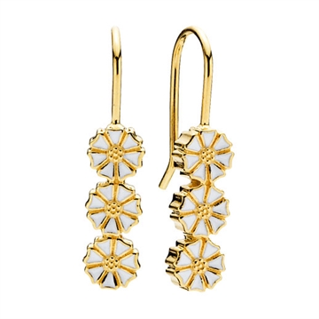 Forgyldte Marguerit ørehænger