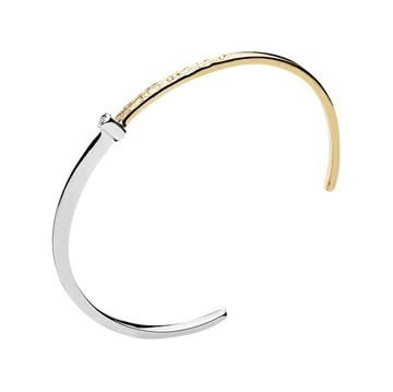 Armring i tofarvet 14 kt. Guld
