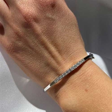 Armring i Sølv m. zirkonia