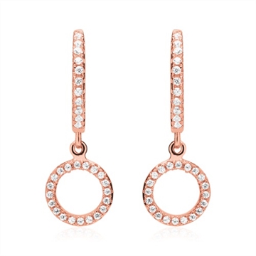 Creoler i Sølv med Zirkonia