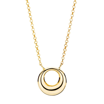 Forgyldt collier i Sølv