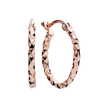 rosaforgyldte creoler i sølv