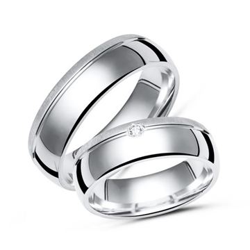 Vielsesringe i Sølv