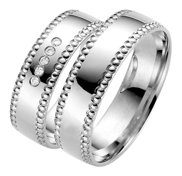 Vielsesringe i Hvidguld