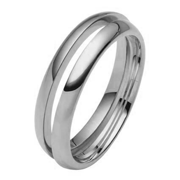 Garderring i 8 kt. Hvidguld