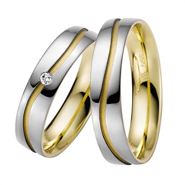 RAUSCHMAYER vielsesringe Palladium og Guld