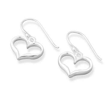 Ørehænger i Sølv m. hjerter