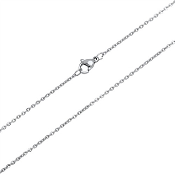 Halskæde i Stål 1,0 mm