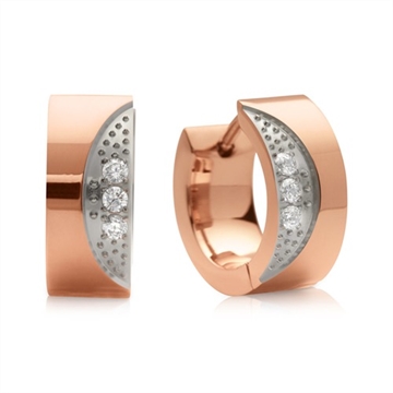 Rosaforgyldte creoler i Stål