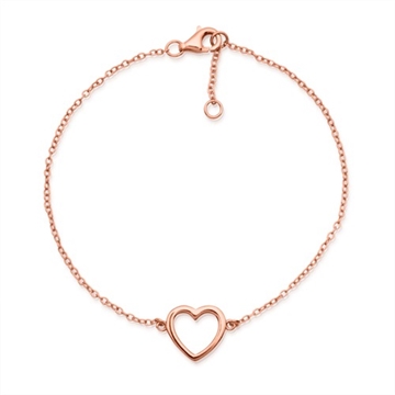 Rosaforgyldt armbånd i Sølv