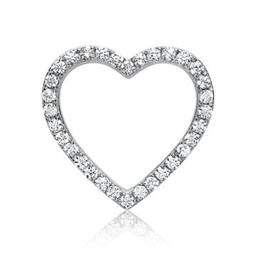 Vedhæng i Sølv m. hjerte