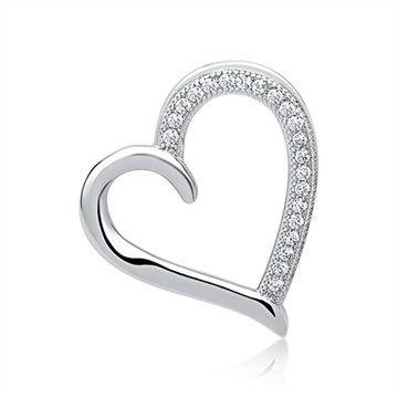 Vedhæng i Sølv m. hjerte