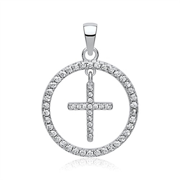 Vedhæng i Sølv m. kors