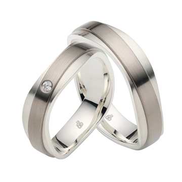 Vielsesringe i Sølv og Palladium